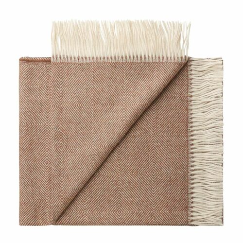 100% Baby Alpaca Throw Diamond col.2672