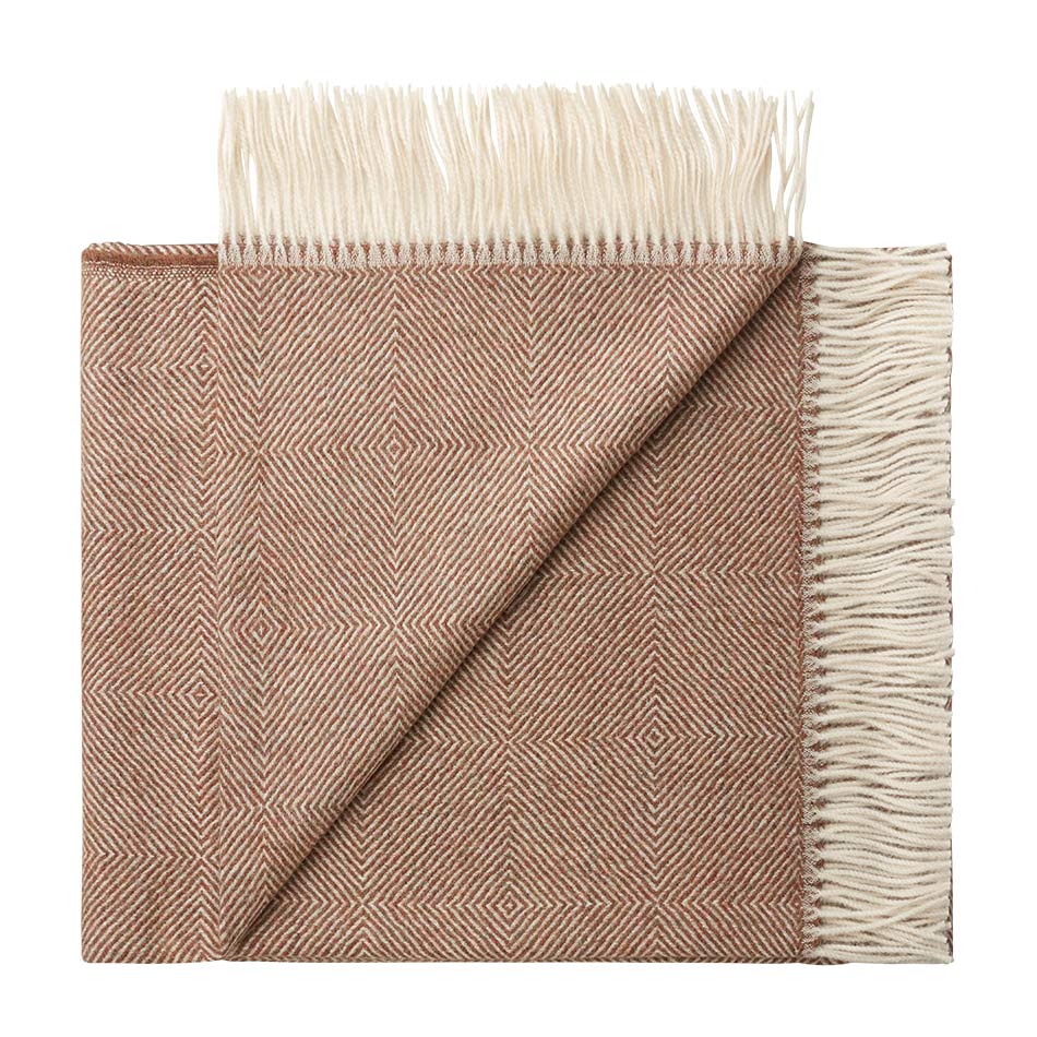 100% Baby Alpaca Throw Diamond col.2672
